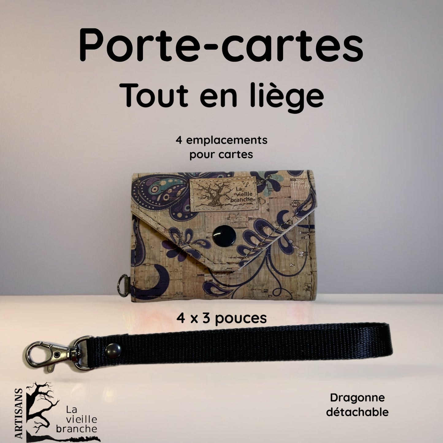 Porte-carte en liège
