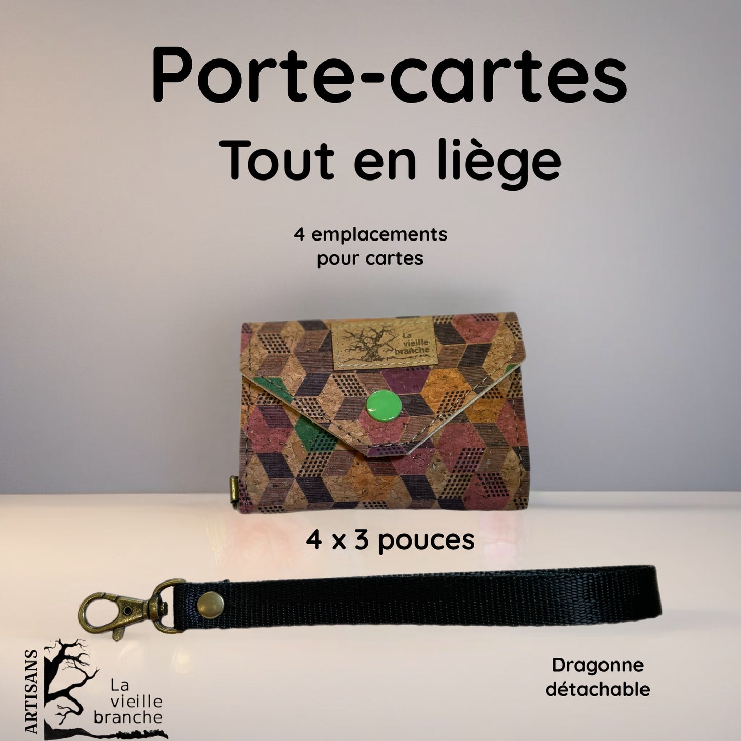 Porte-carte en liège