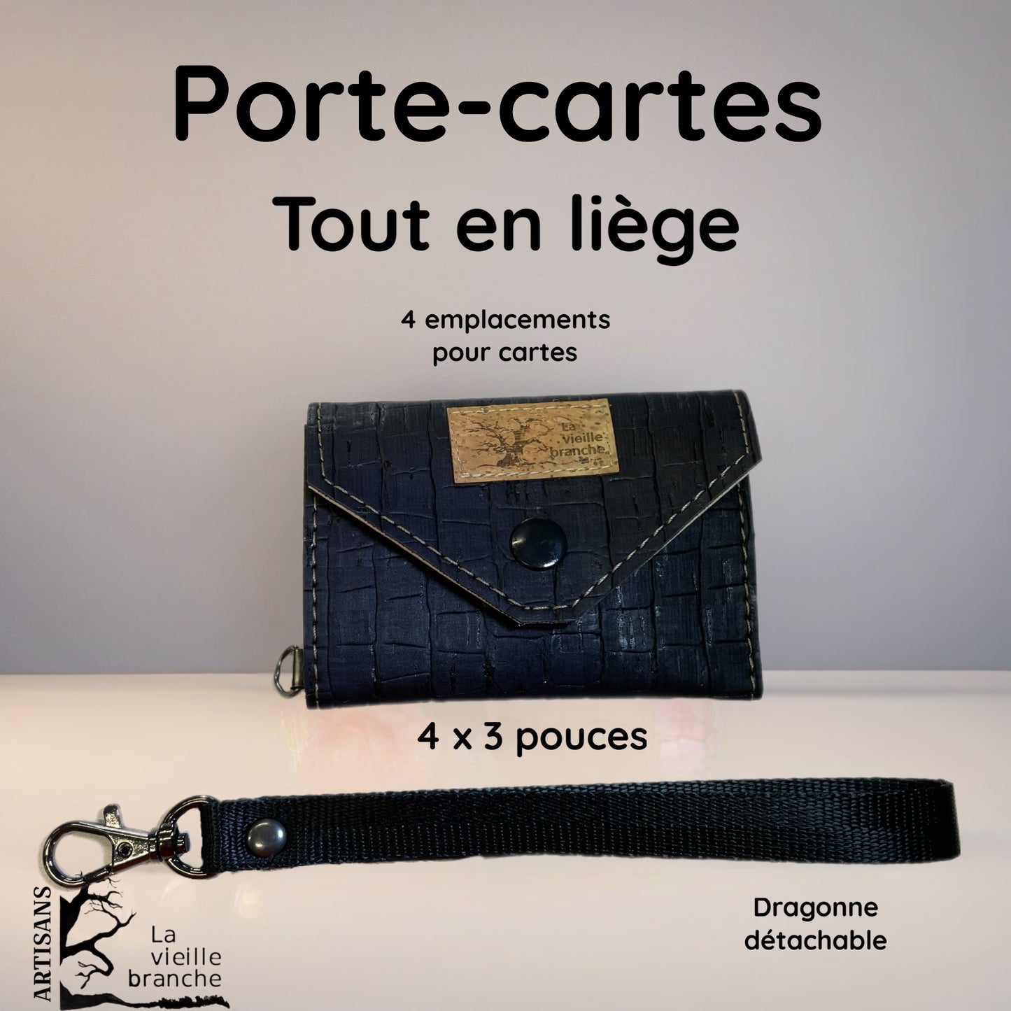 Porte-carte en liège