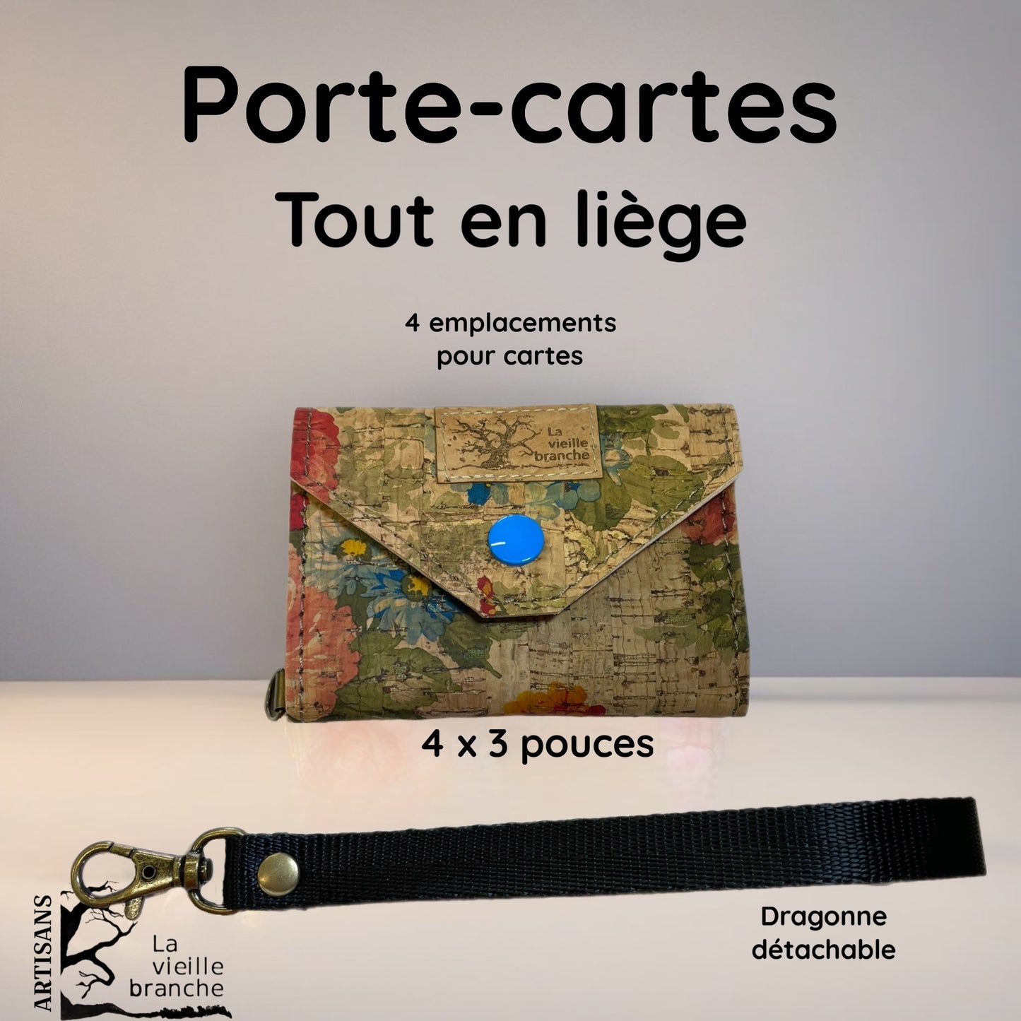 Porte-carte en liège