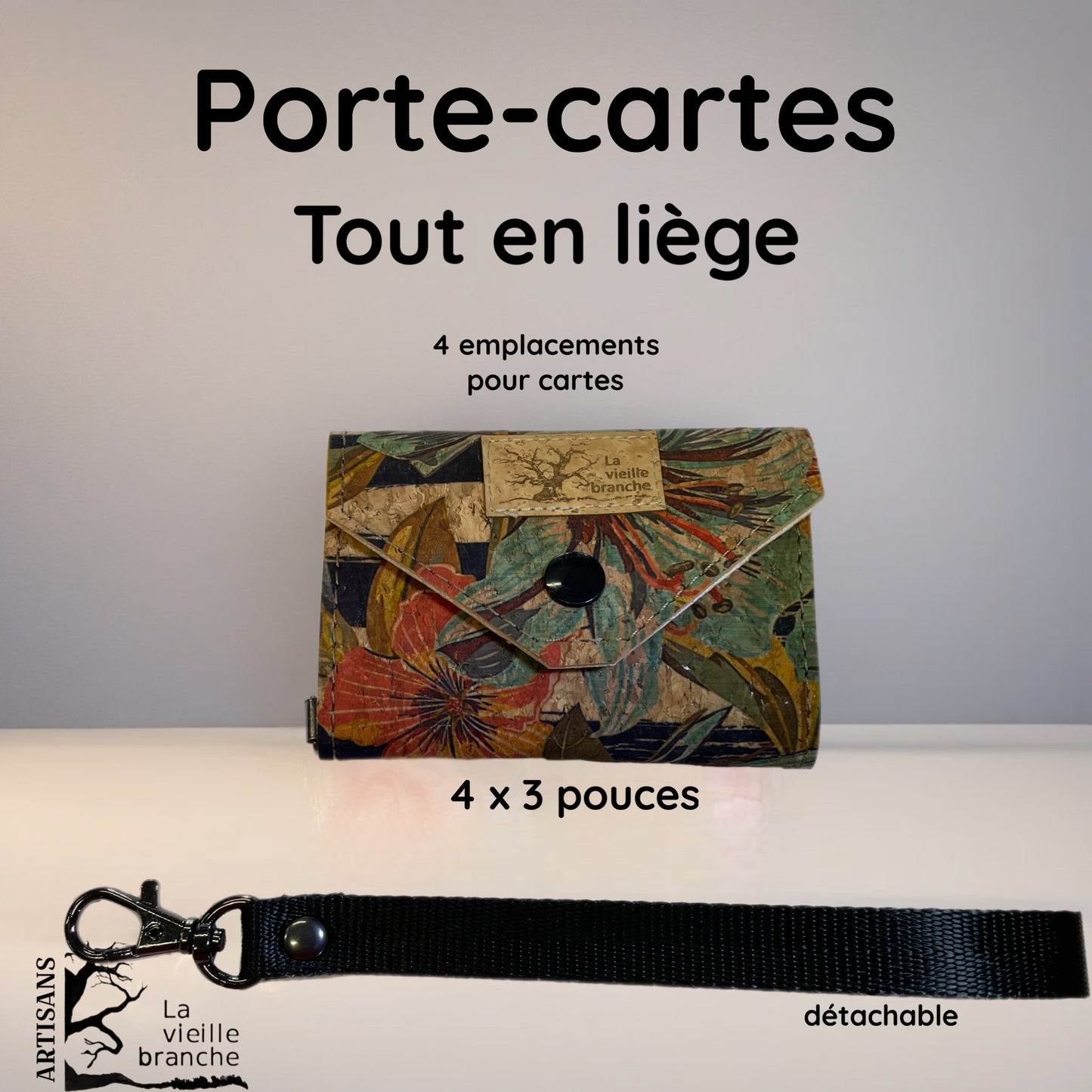 Porte-carte en liège