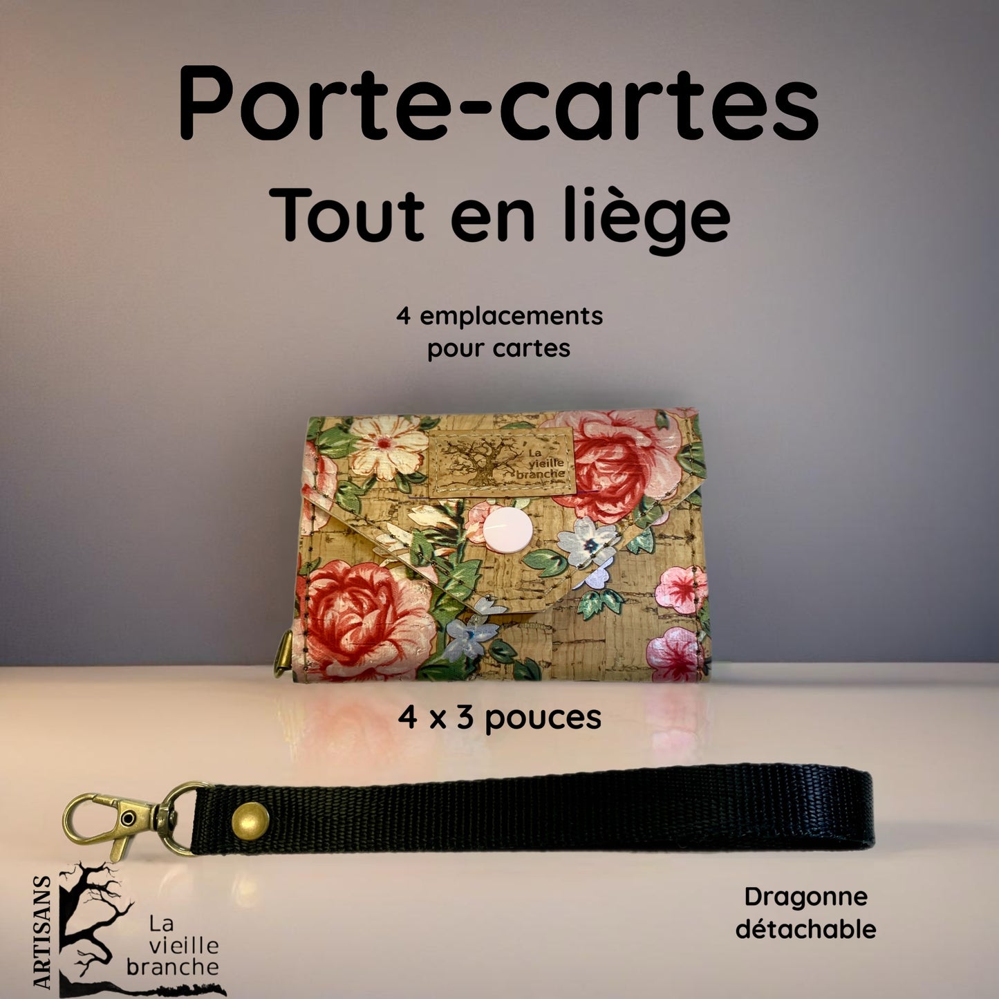 Porte-carte en liège