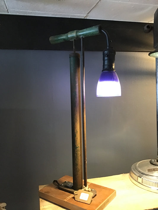 Lampe « pompe à vélo »